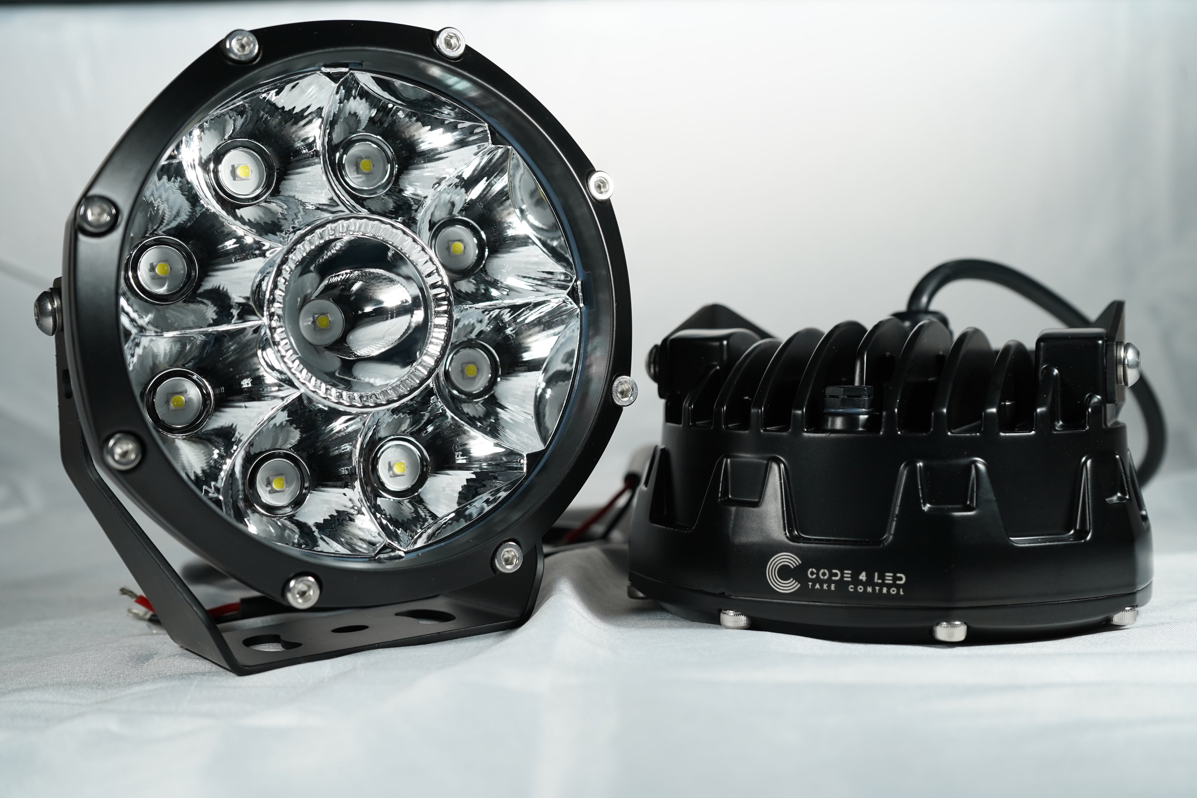 Code 4 Led Round Lazer Pod Lights