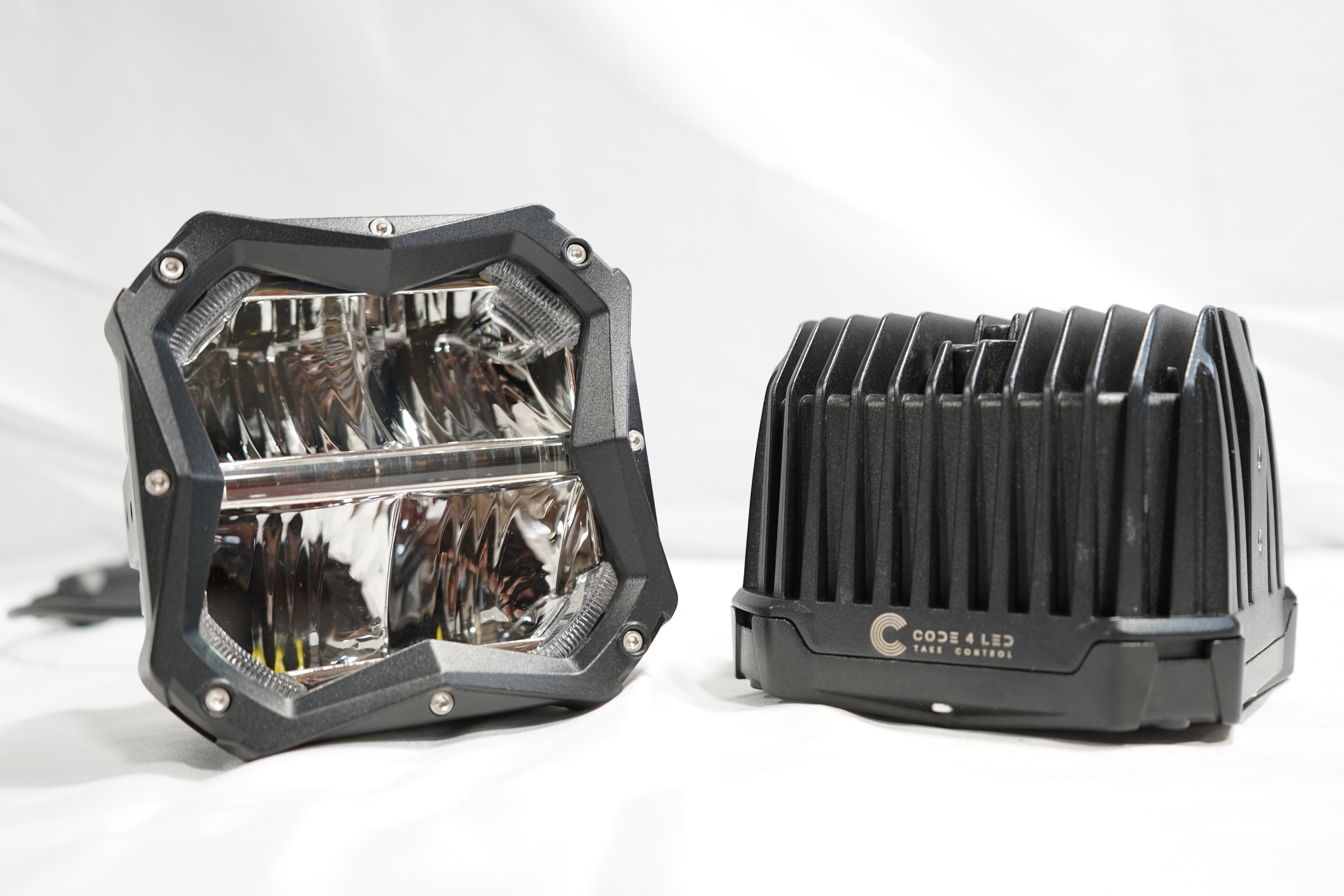 Code 4 Led 5 Inch Sqaure Dice Pod Light