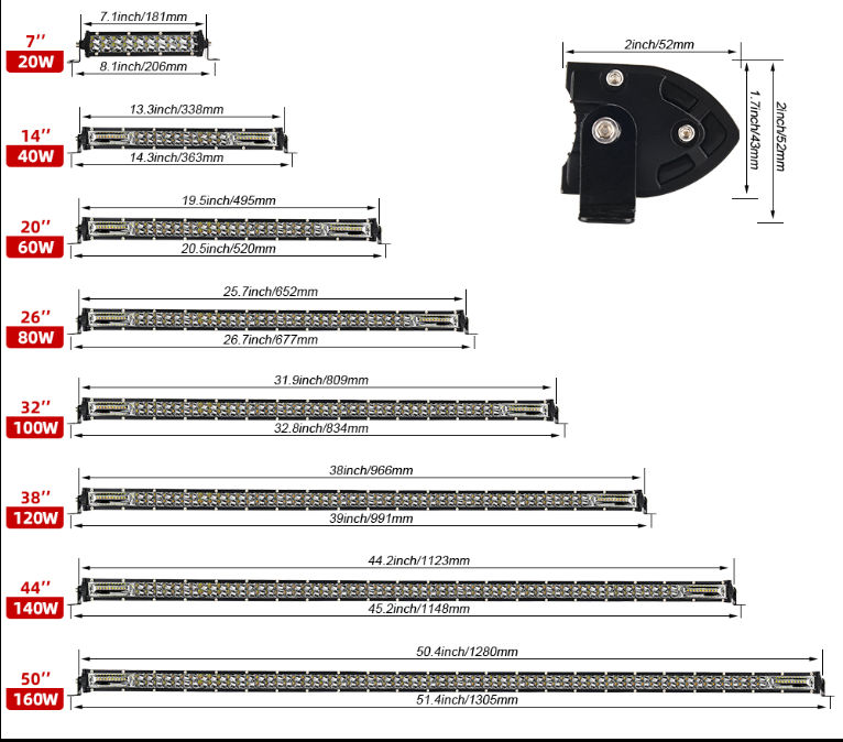 6 Way Slim Dual Light Bar