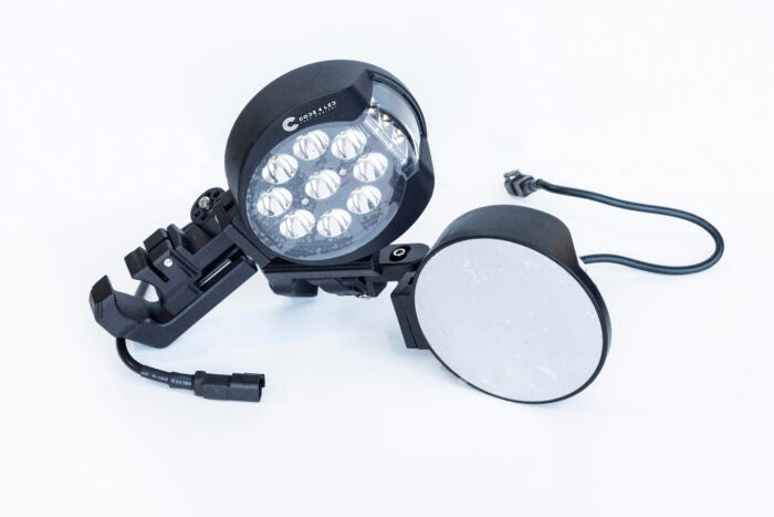 Code 4 Led Round Utv Sxs Lighted Side Mirror