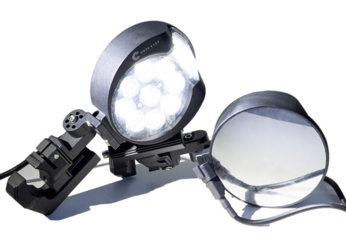 Code 4 Led Round Utv Sxs Lighted Side Mirror