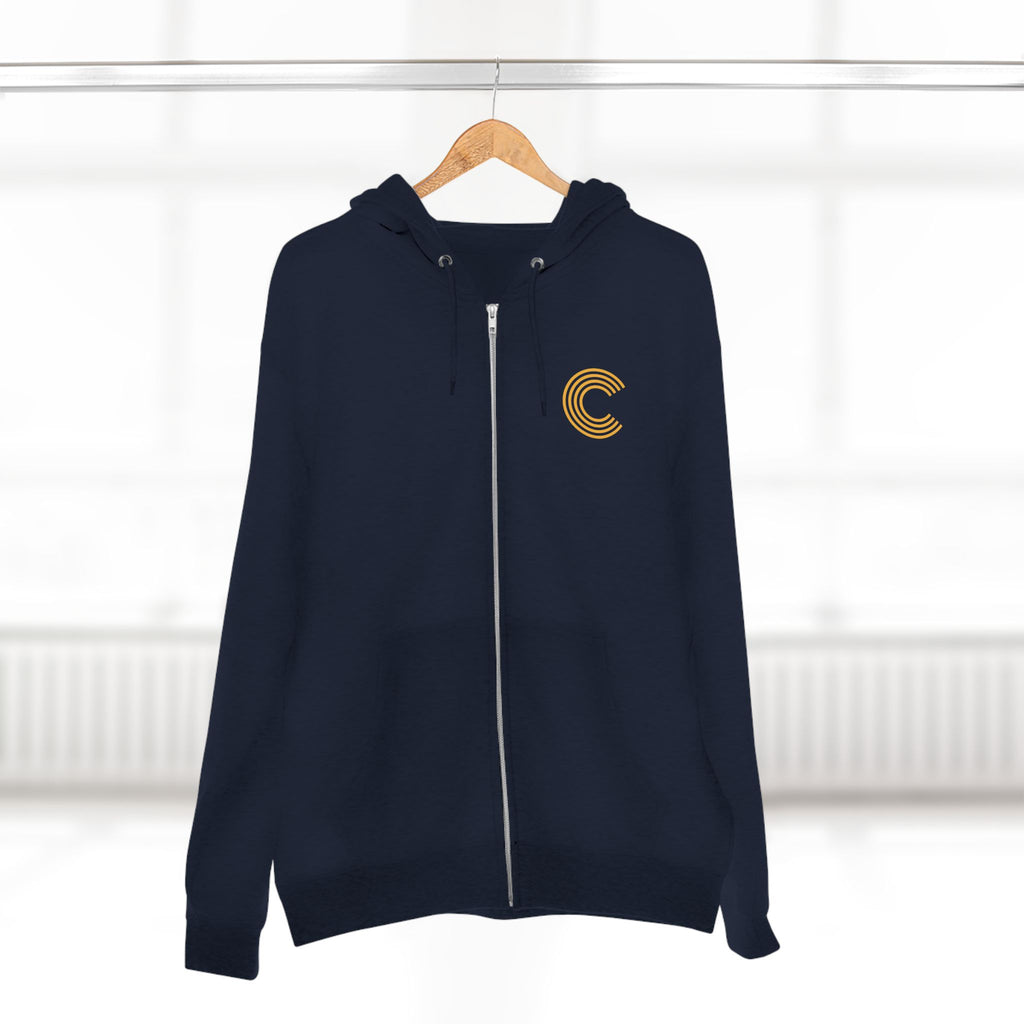 Code 4 LED Zip Hoodie — "Lights Before C" Graphic Zip-Up