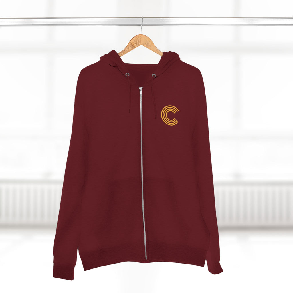 Code 4 LED Zip Hoodie — "Lights Before C" Graphic Zip-Up