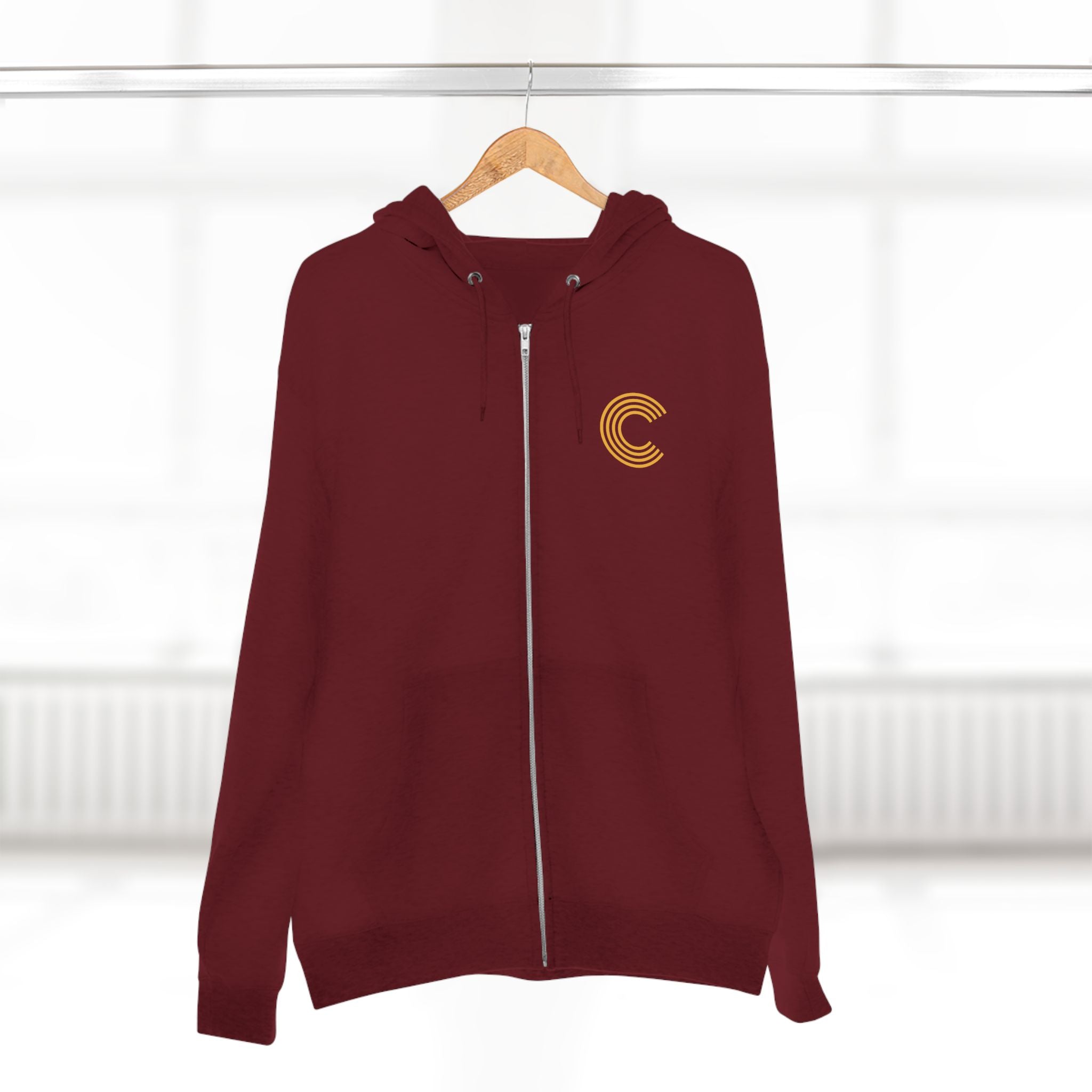 Code 4 LED Zip Hoodie — "Lights Before C" Graphic Zip-Up