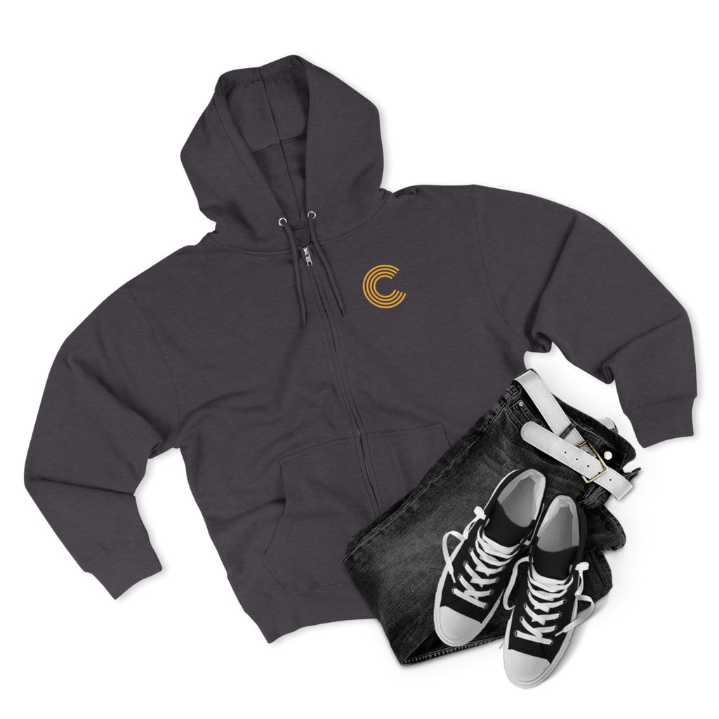 Code 4 LED Zip Hoodie — "Lights Before C" Graphic Zip-Up