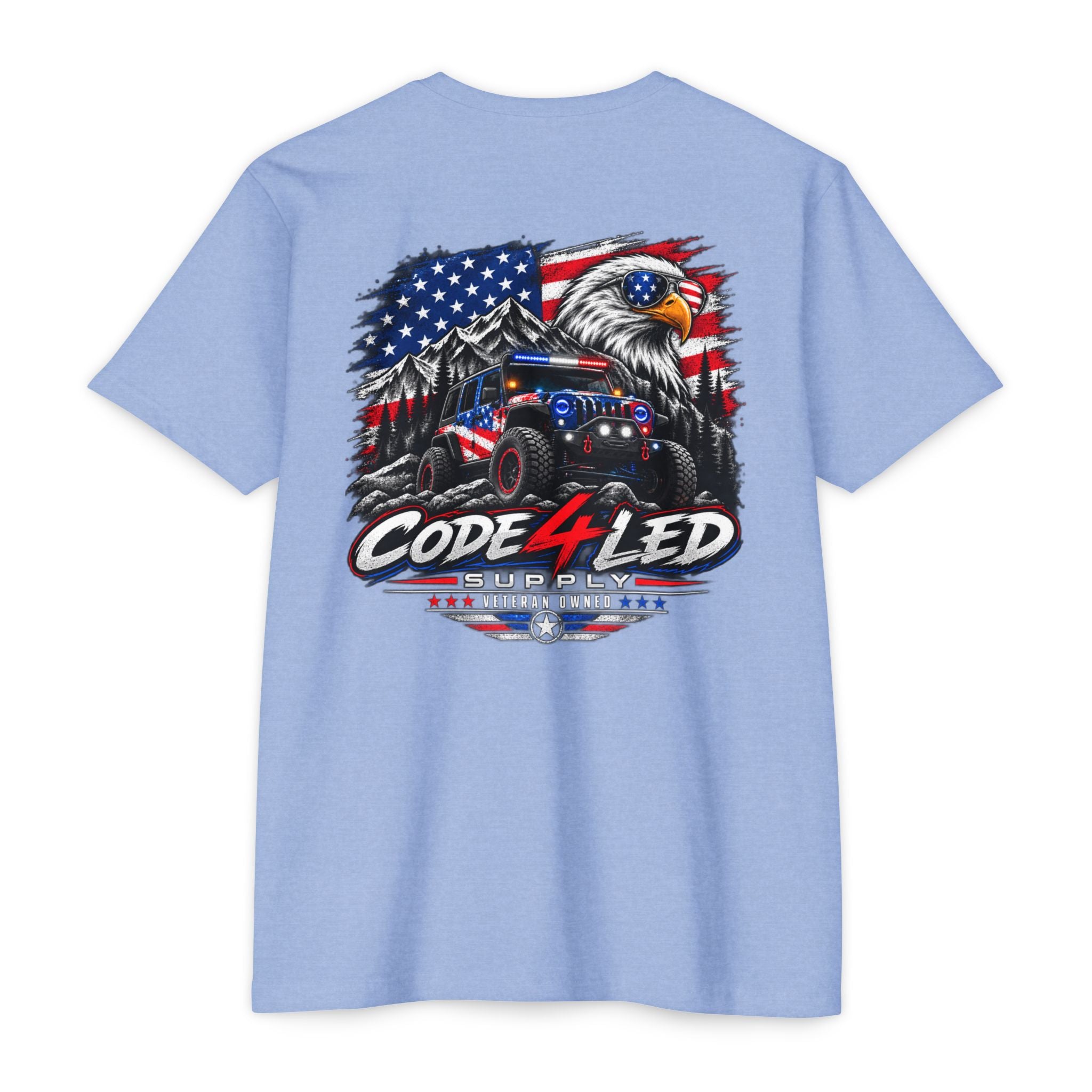 Trail Hero American Flag Off-Road Eagle Graphic
