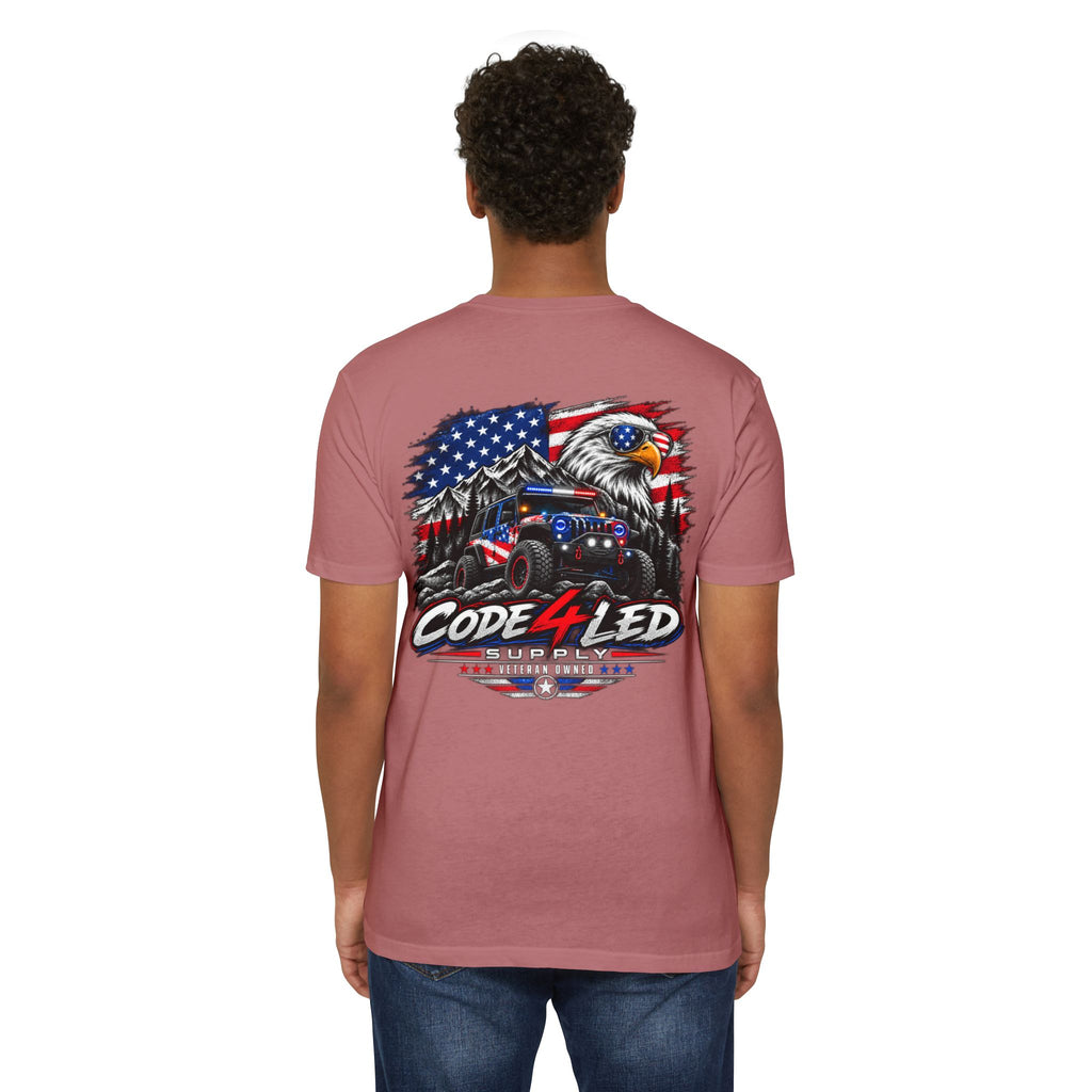Trail Hero American Flag Off-Road Eagle Graphic