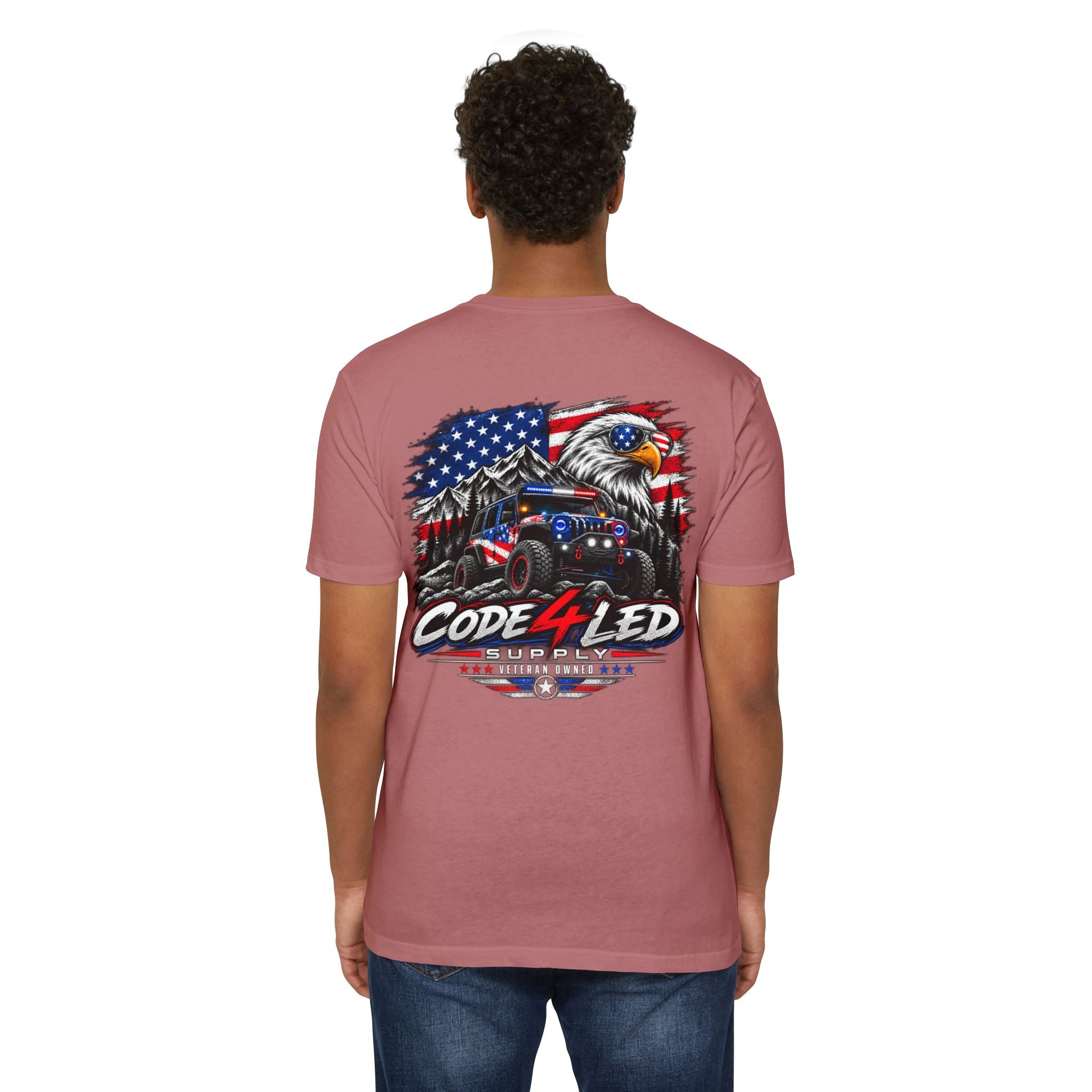 Trail Hero American Flag Off-Road Eagle Graphic