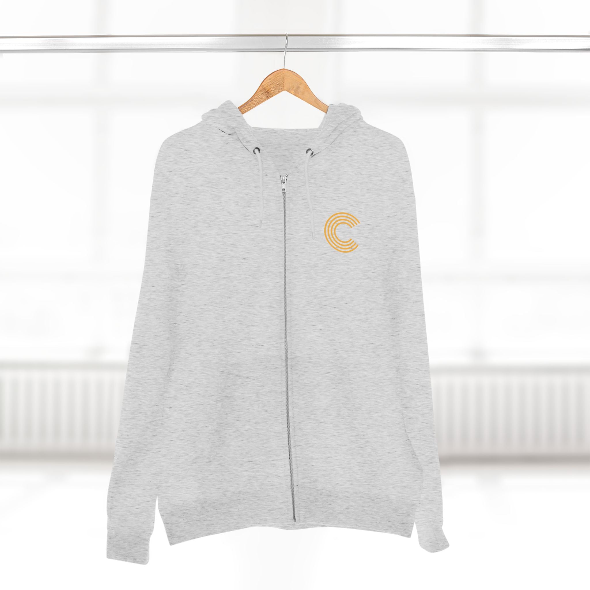 Code 4 LED Zip Hoodie — "Lights Before C" Graphic Zip-Up