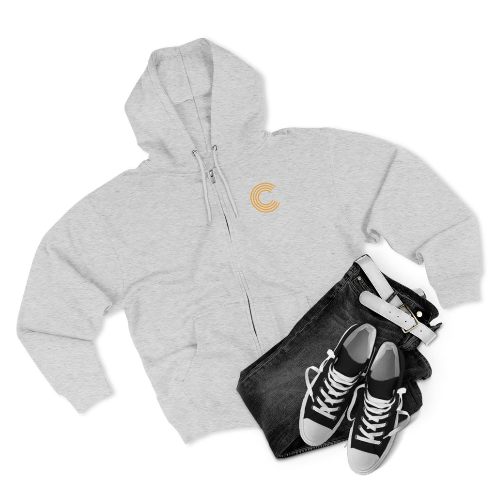 Code 4 LED Zip Hoodie — "Lights Before C" Graphic Zip-Up