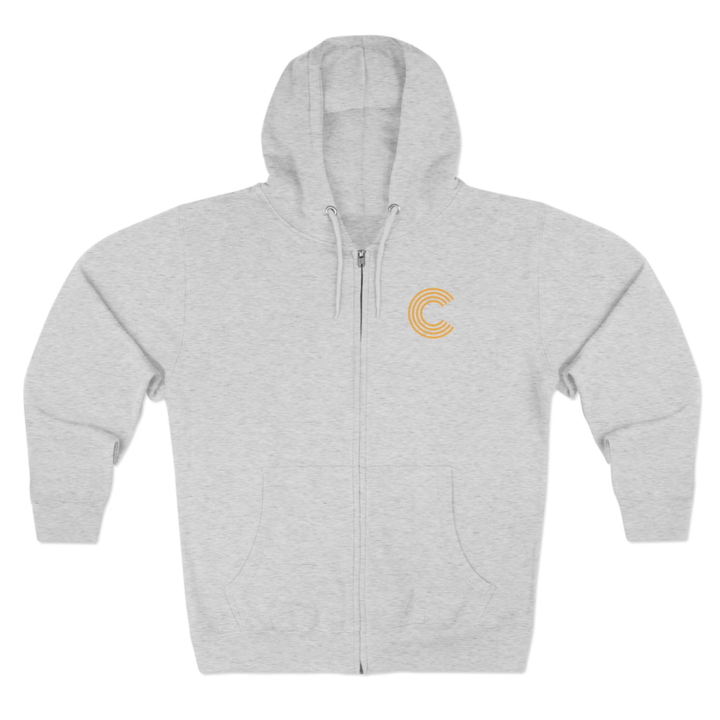 Code 4 LED Zip Hoodie — "Lights Before C" Graphic Zip-Up