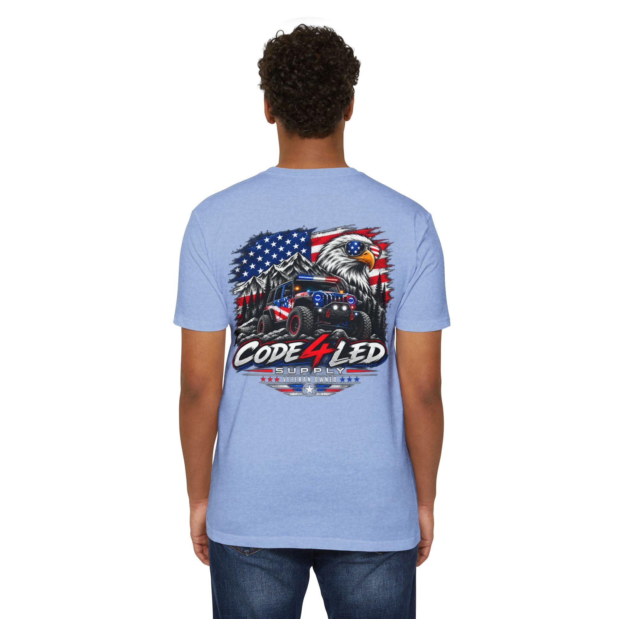 Trail Hero American Flag Off-Road Eagle Graphic