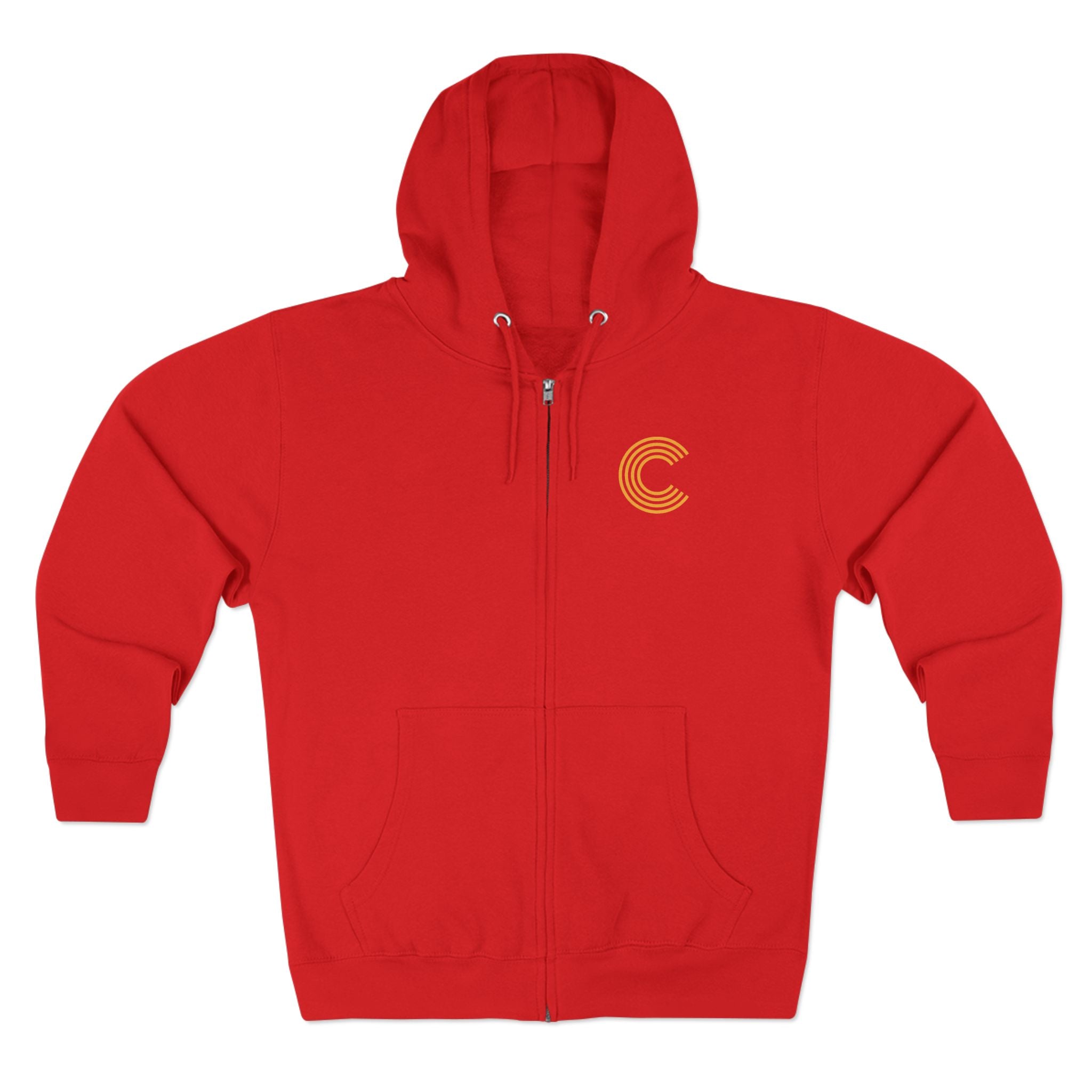Code 4 LED Zip Hoodie — "Lights Before C" Graphic Zip-Up