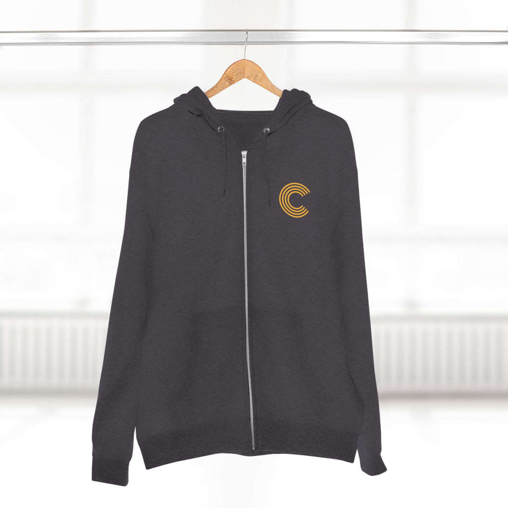 Code 4 LED Zip Hoodie — "Lights Before C" Graphic Zip-Up