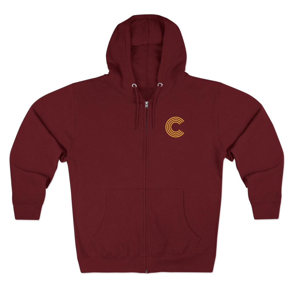 Code 4 LED Zip Hoodie — "Lights Before C" Graphic Zip-Up