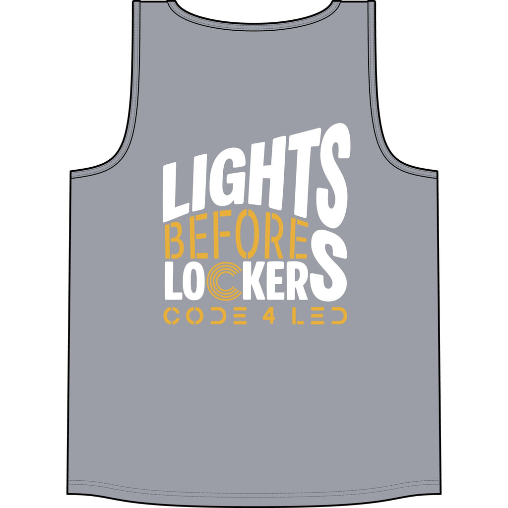 Big & Tall - Code 4 LED Supply "Lights Before Lockers" Tank