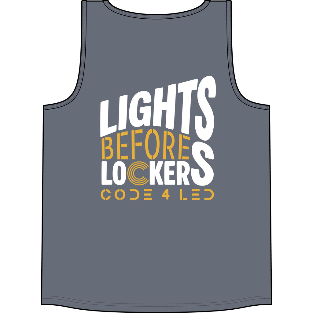 Big & Tall - Code 4 LED Supply "Lights Before Lockers" Tank