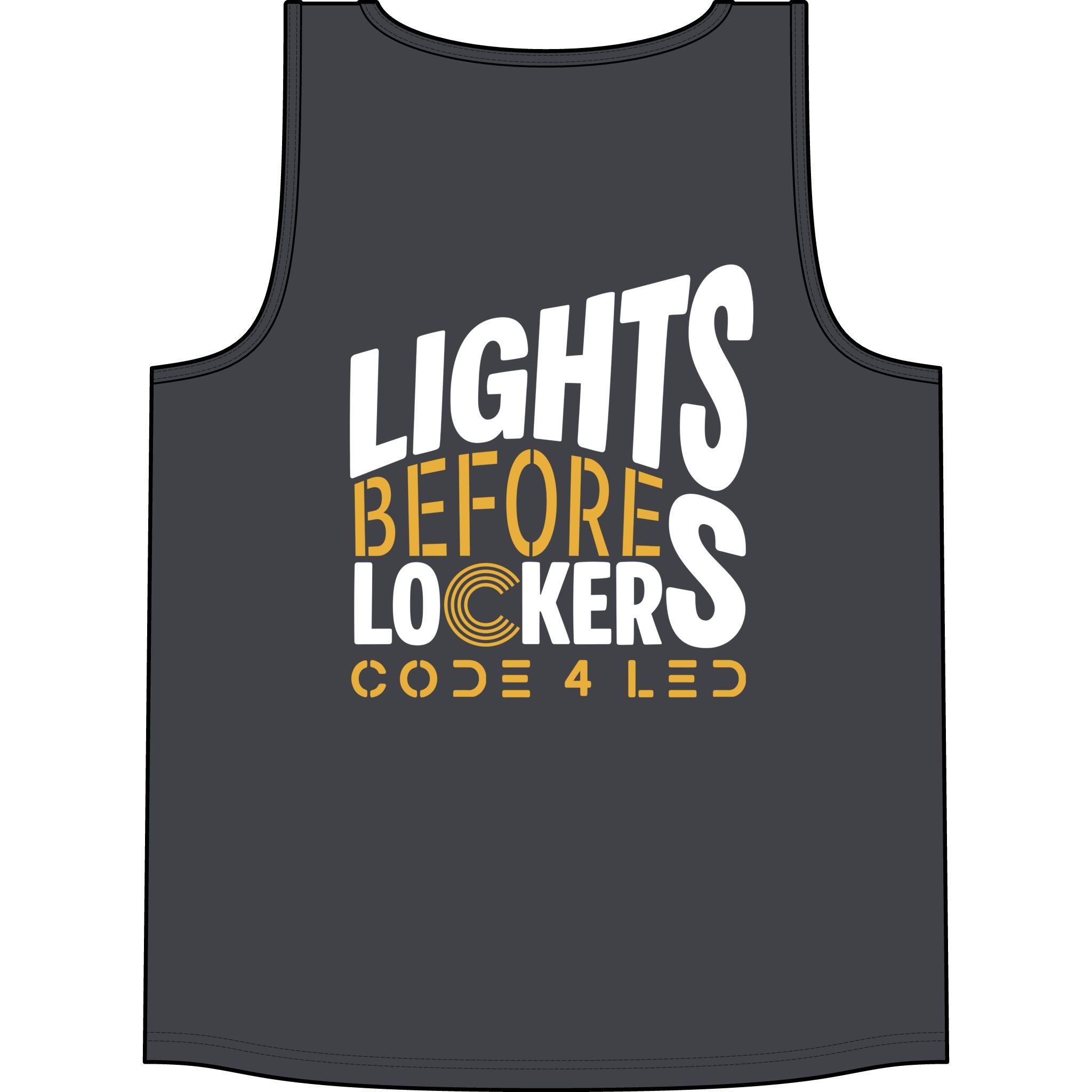 Big & Tall - Code 4 LED Supply "Lights Before Lockers" Tank
