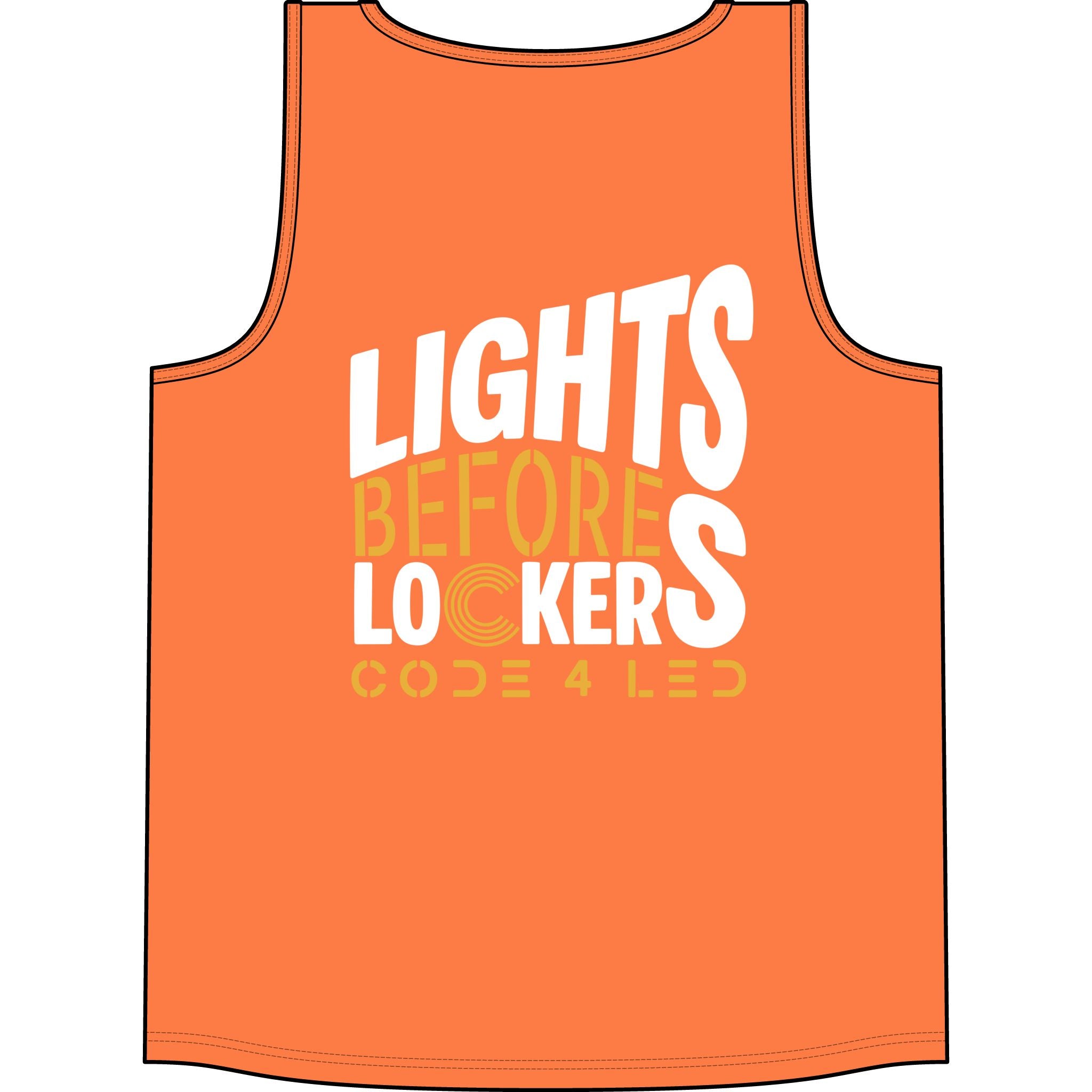 Big & Tall - Code 4 LED Supply "Lights Before Lockers" Tank