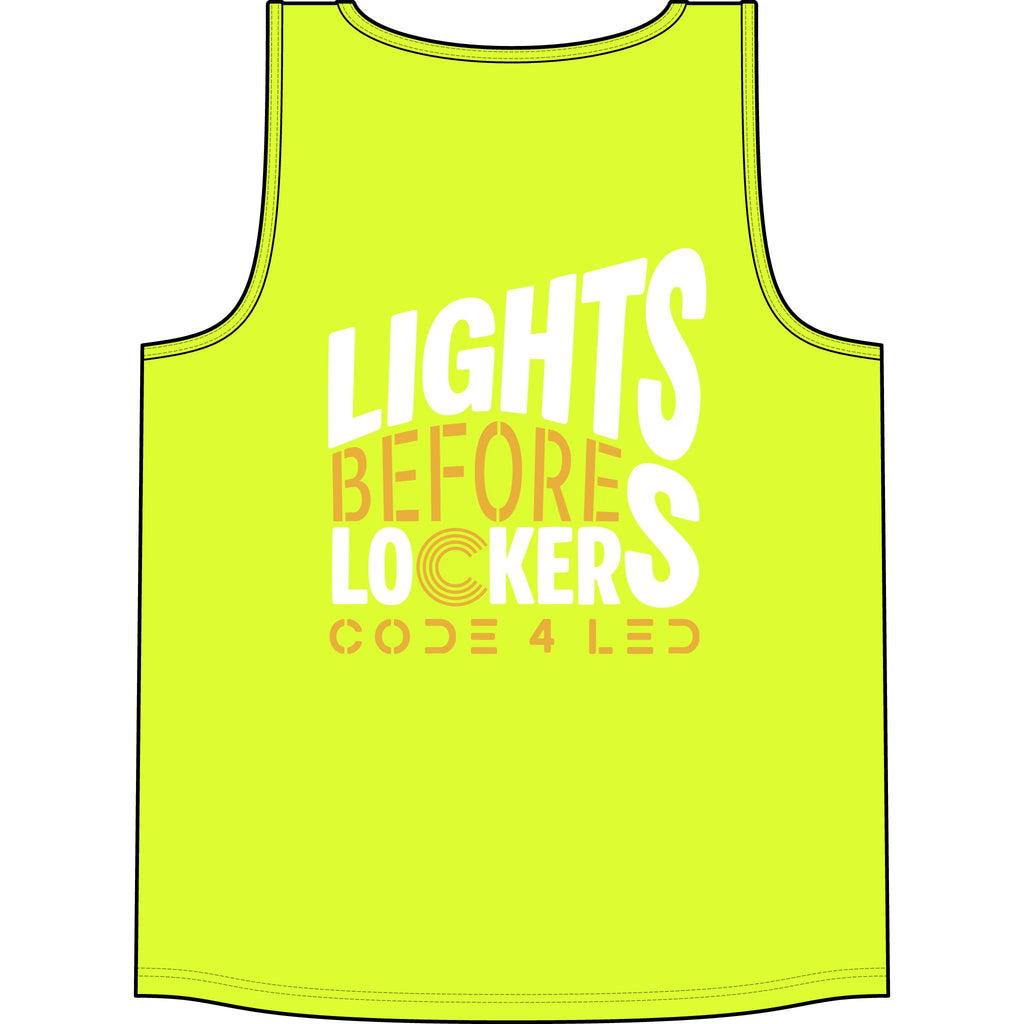 Big & Tall - Code 4 LED Supply "Lights Before Lockers" Tank