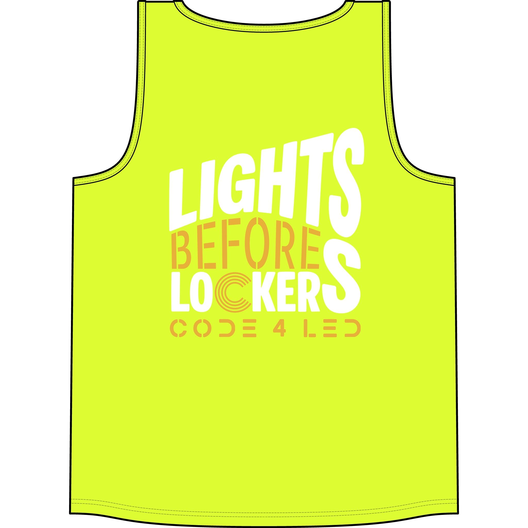 Big & Tall - Code 4 LED Supply "Lights Before Lockers" Tank