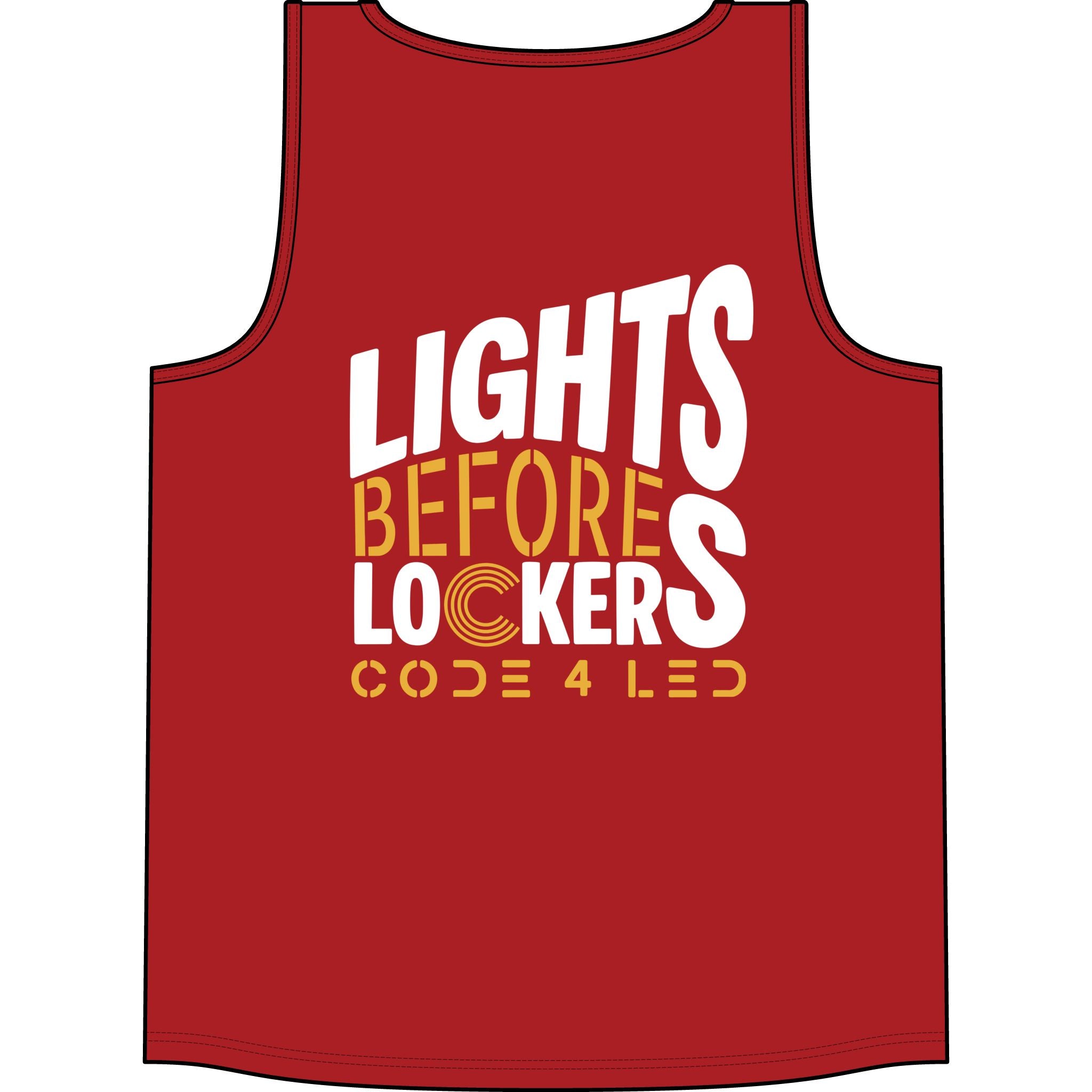 Big & Tall - Code 4 LED Supply "Lights Before Lockers" Tank