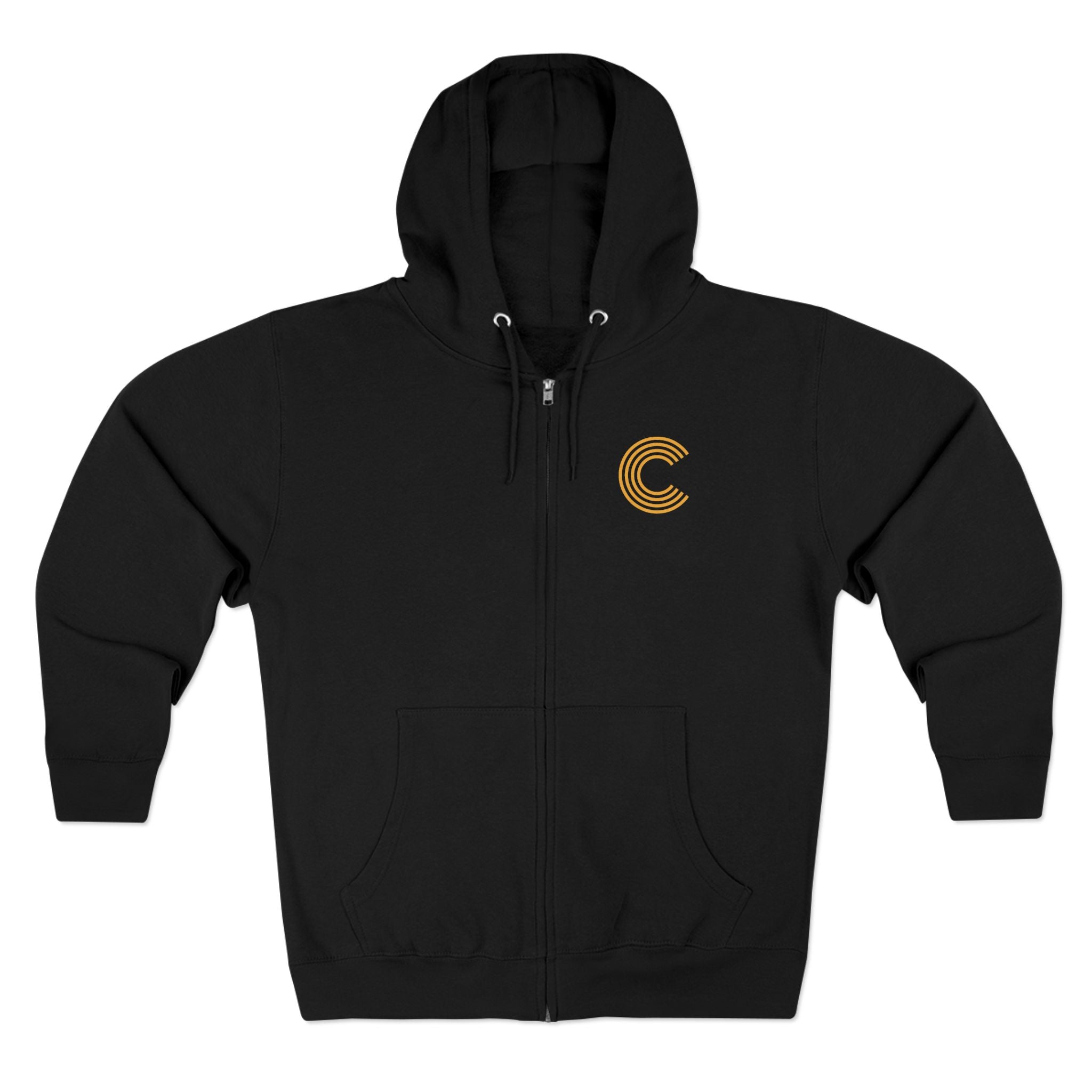 Code 4 LED Zip Hoodie — "Lights Before C" Graphic Zip-Up