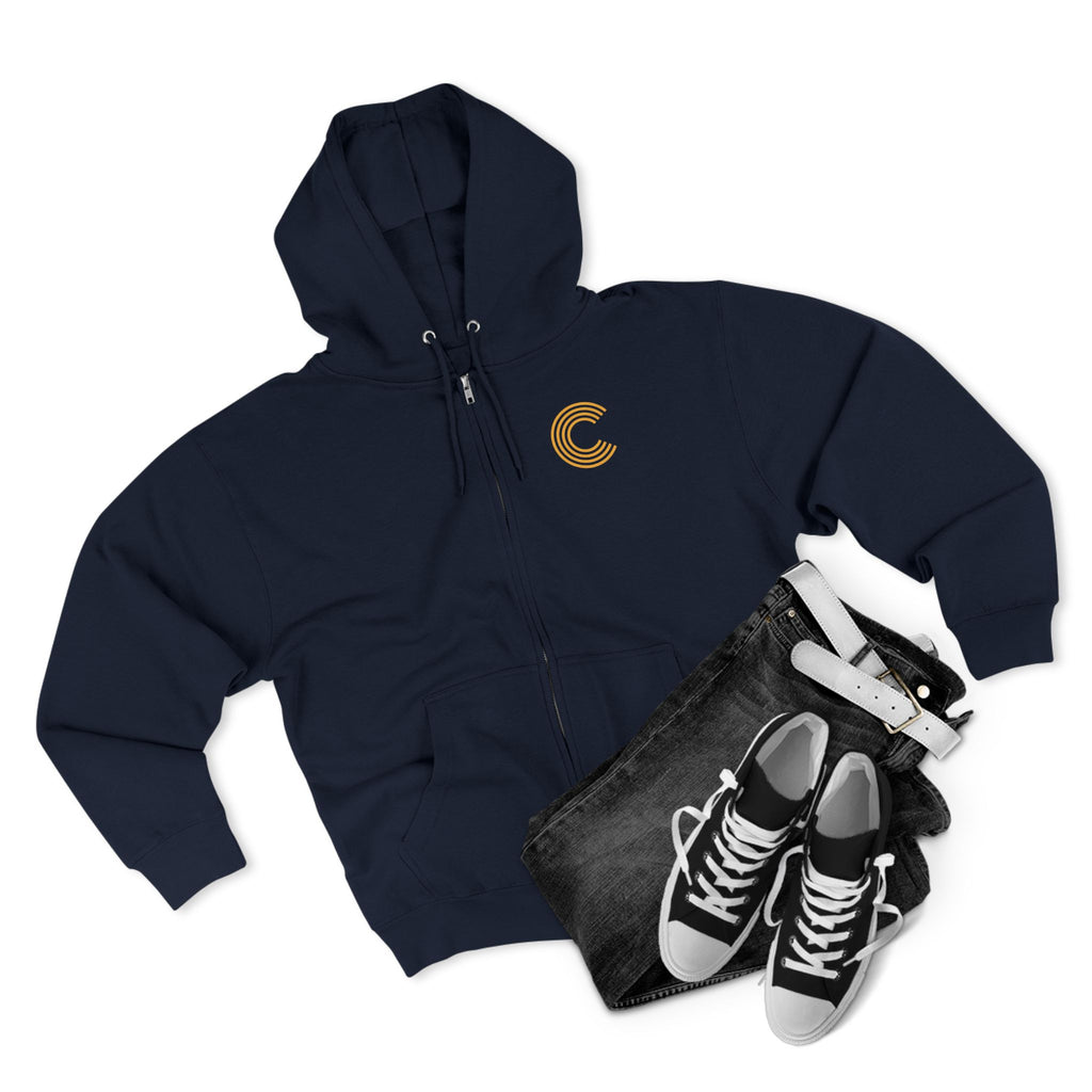 Code 4 LED Zip Hoodie — "Lights Before C" Graphic Zip-Up