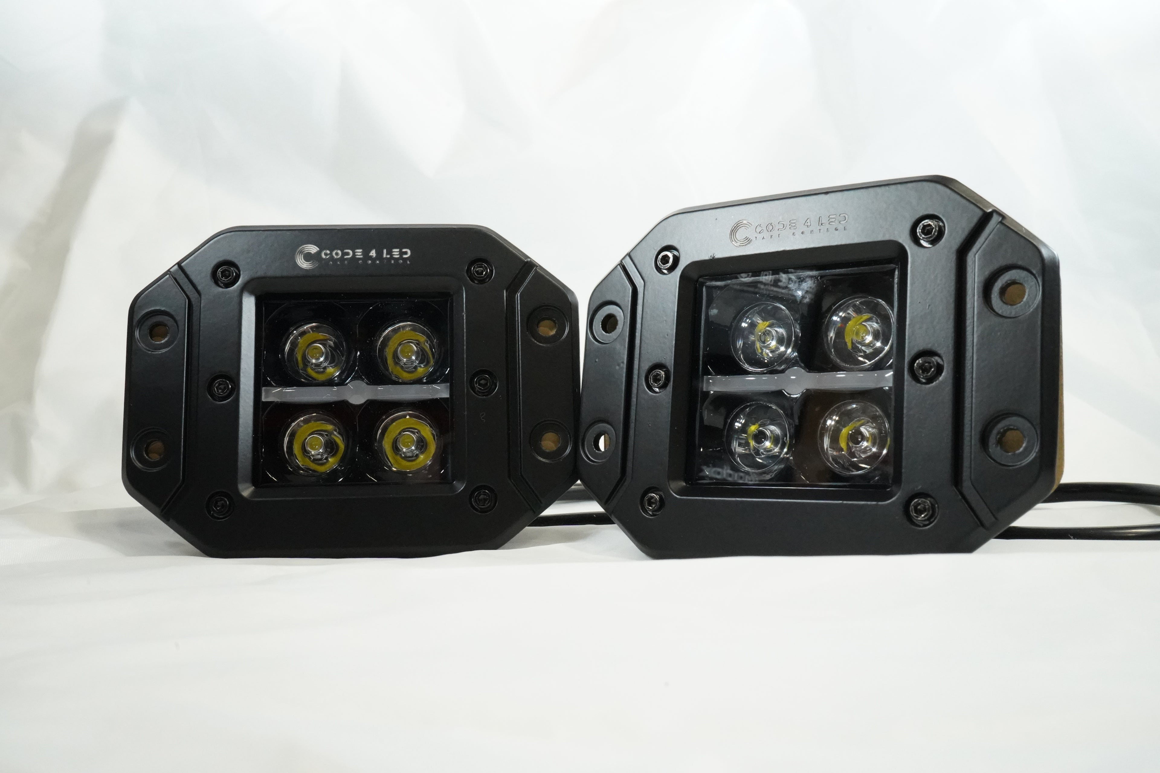 Code 4 LED 3 Inch Cube Pod Lights with DRL