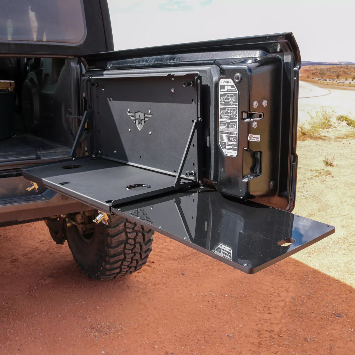 Combat Offroad Jeep JK/JL Tailgate Table with Food Grade Cutting Board